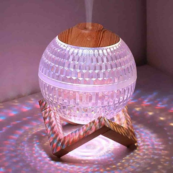 Darzeen™ Crystal Ball Atmosphere Humidifier | مرطب هواء كريستالي بإضاءة محيطية