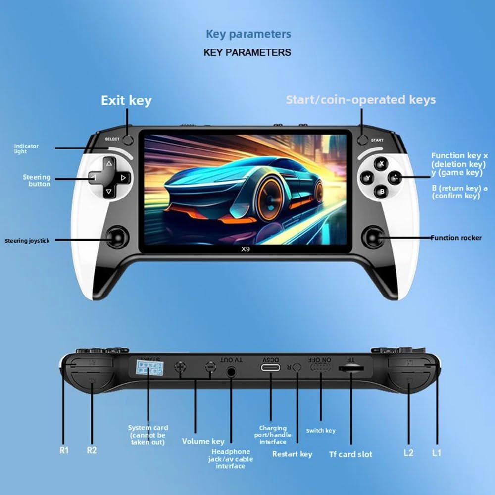 Darzeen™ Black Hawk Handheld Game Console | جهاز بلاك هوك للألعاب المحمولة