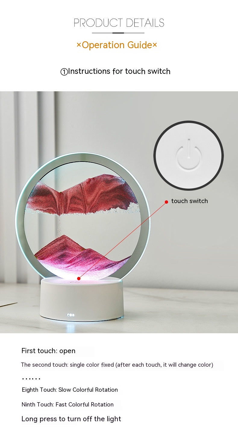 Darzeen™ Flowing Sand Art LED Lamp | مصباح LED برسم الرمل المتحرك