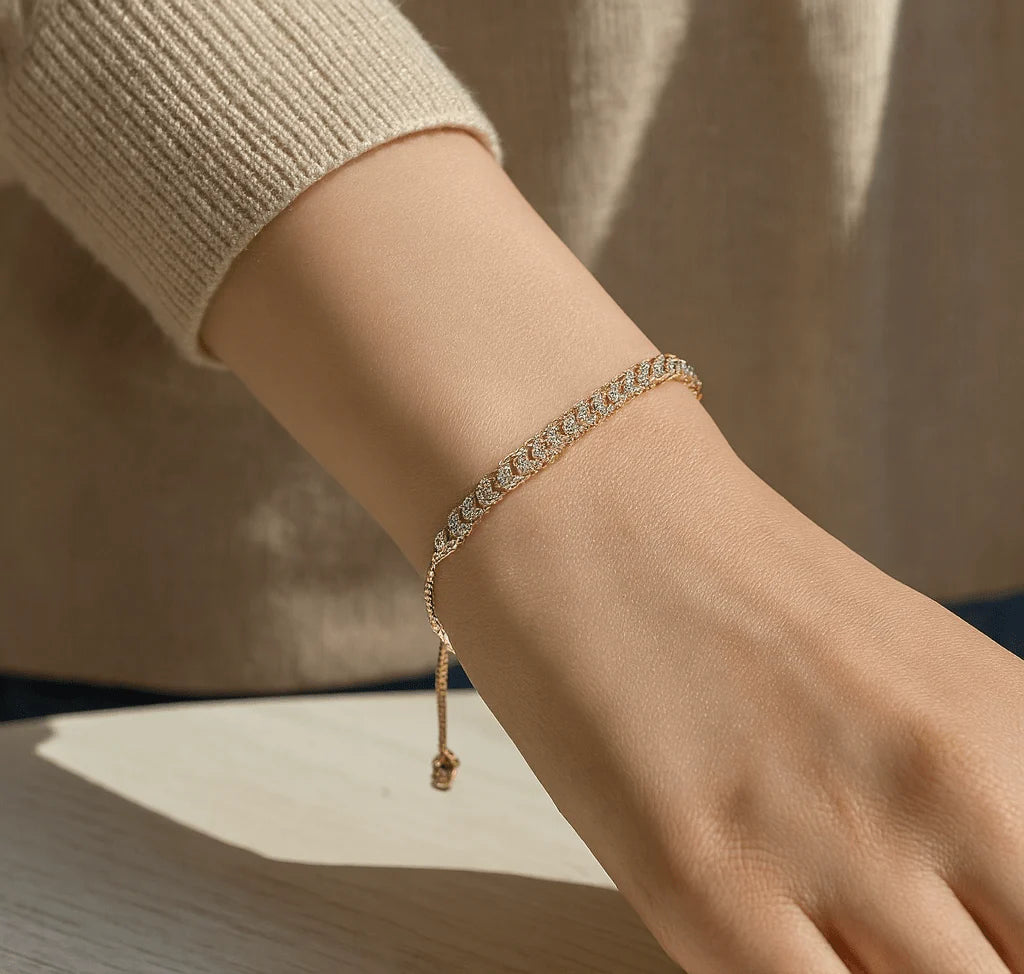 Darzeen™ Adjustable Cubic Zirconia Bracelet | سوار زركون قابل للتعديل
