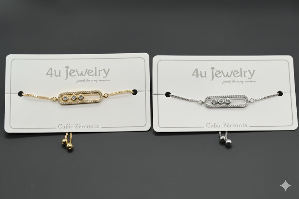 Darzeen™ Adjustable Cubic Zirconia Bracelet | سوار زركون قابل للتعديل