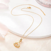 Elegant Rhinestone Pendant Necklace | قلادة راين فاخرة